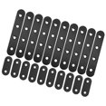 thumbnail image 1 of HOMEMAXS  20 Pcs Straight Angle Plates Raised Wall-mounted Brackets Black, 1 of 8