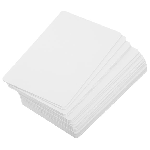 HOMEMAXS 20 Pcs Sublimation Business Card Blanks Plastic Id Cards White