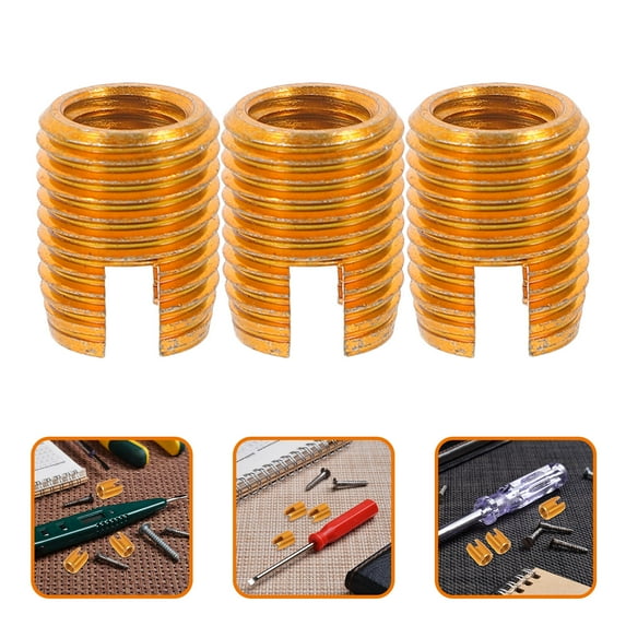 VERDANVERSE self tapping threaded inserts Furniture Screw In Nut Zinc Coated 20pcs