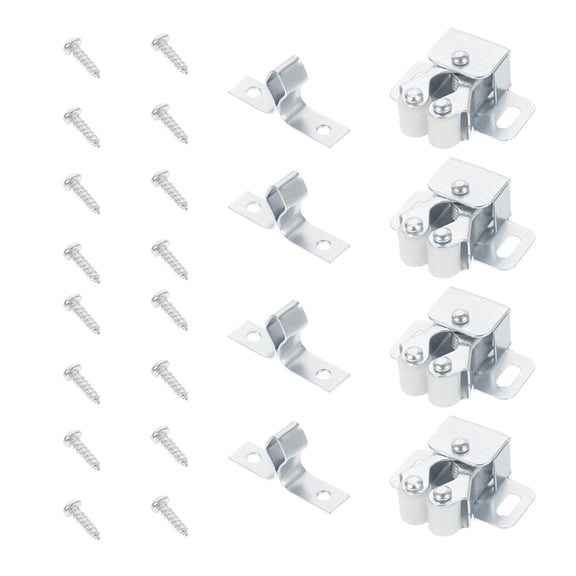 20 Sets Door Spring Clamp Kitchen Cabinets Silver