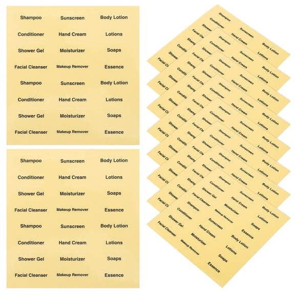 HOMEMAXS  20 Sheets Inflatable Decoration Bottle Label Stickers Travel