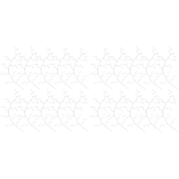 HOMEMAXS 20 bunches Acrylic Flower Stems Acrylic Bead Drop Flower Stem Acrylic Beads Flower Picks