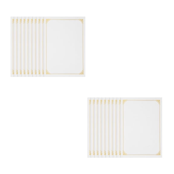 HOMEMAXS 20 pcs Blank A4 Certificate Paper Award Paper Award Certificate Sheets Graduate Certificate Paper Sheet Award Certificate Paper