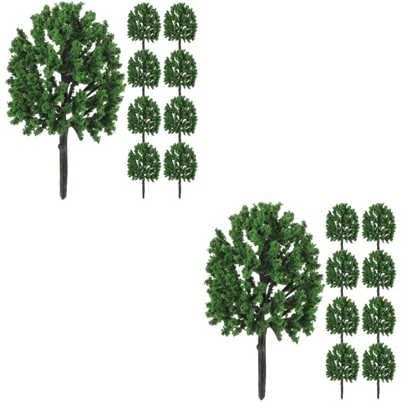 20 pcs Landscape Tree Model Tabletop Simulation Tree Model Micro Scenery Materials