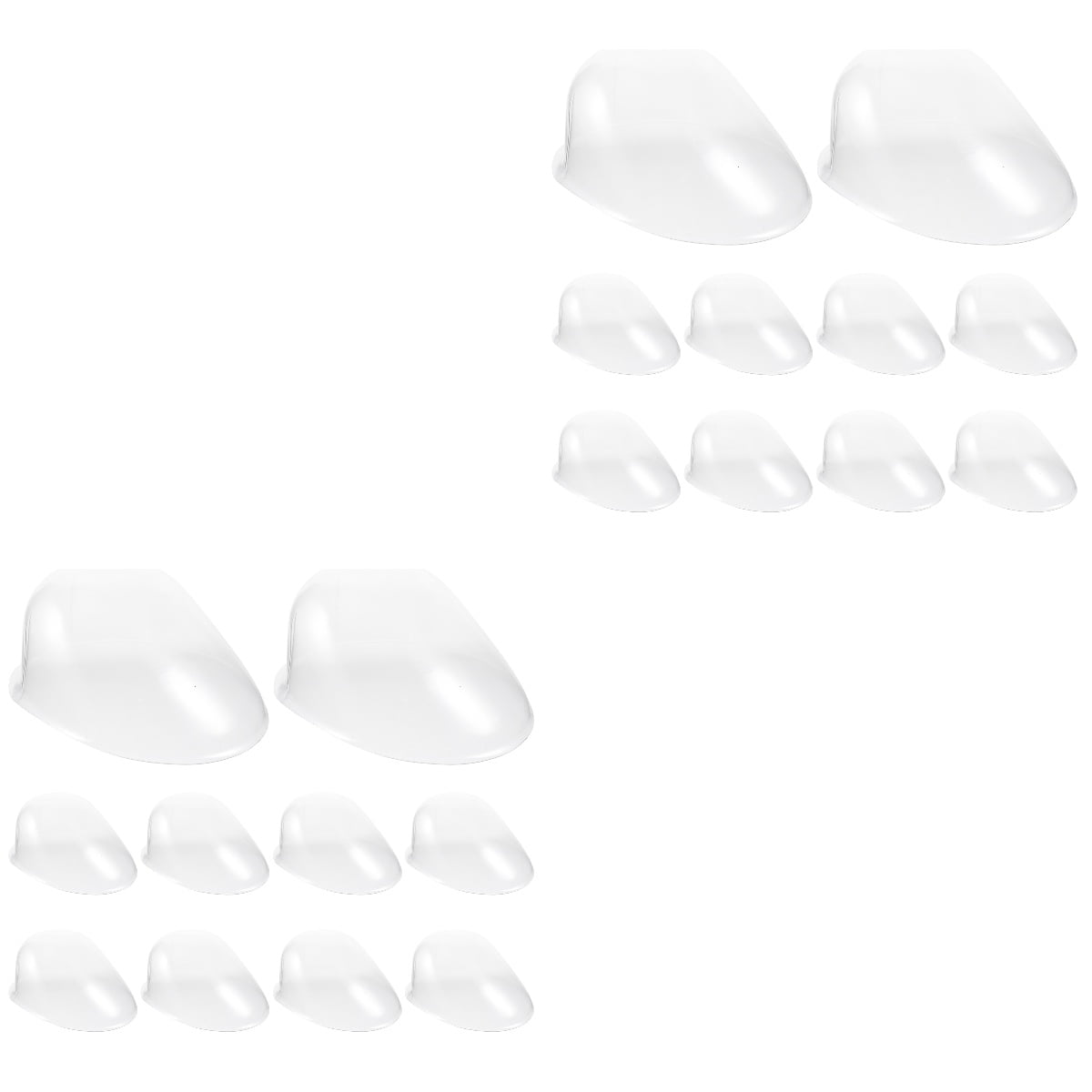 HOMEMAXS 20 pcs Peaked Cap Support Plastic Hat Shapers Transparent Hat ...