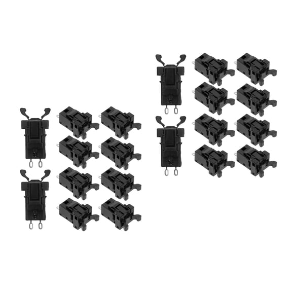 HOMEMAXS 20 pcs  Replacement Latch For Bin Plastic Latch Bin Latch Replacement Bin Latch For Touch Lid Bin Latch Replacement For Touch Lid Bin
