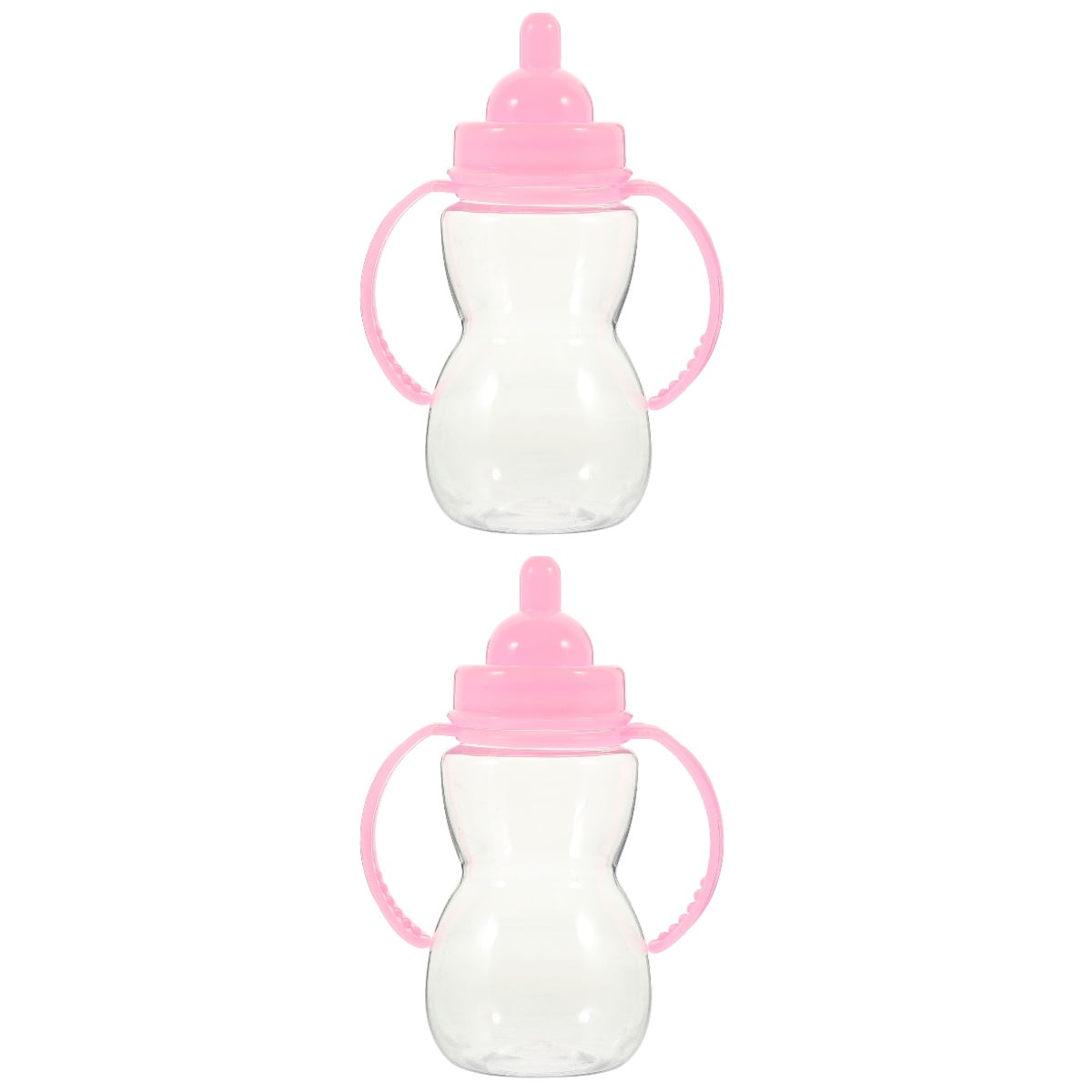 HOMEMAXS 20 pcs Simulation Milk Bottle Toy Miniature Baby Bottle Model Miniature Plastic Baby Bottle