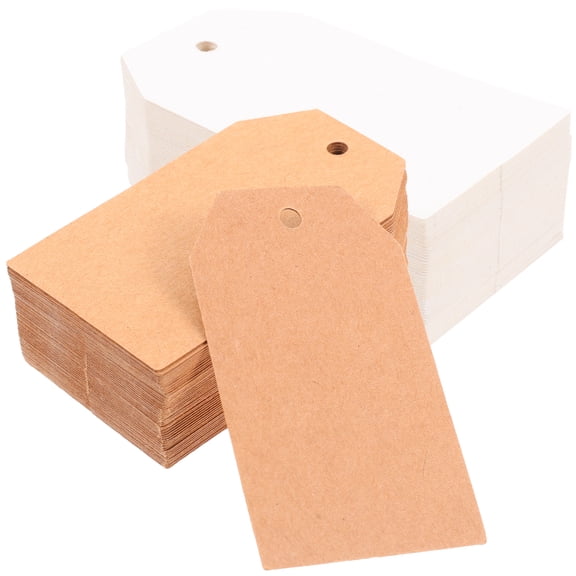 OULII 200Pcs Multifunctional Assorted Color Hanging Paper Tags for Jewelry Labeling and Store Display