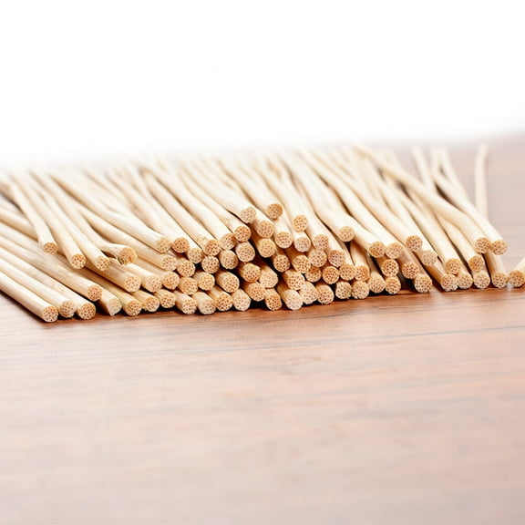 HOMEMAXS 200Pcs Bamboo Skewers for Eating Use Food Grade Safe NonToxic Khaki Cocktail Party and BBQ 0.3x25cm