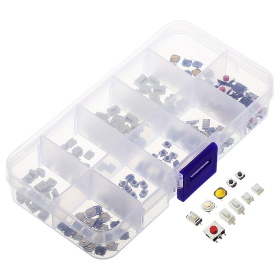 HOMEMAXS 200pcs Micro Momentary Push Button Switch For Car Remote Control Key Fob Replacement Push Button Switches For Circuit Boards