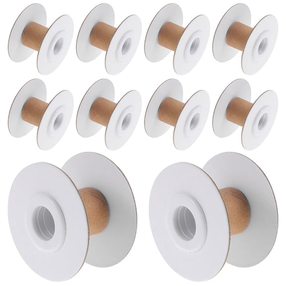 HOMEMAXS 20Pcs Empty Paper Spools for Sewing Embroidery Weaving Bobbins Assorted Colors