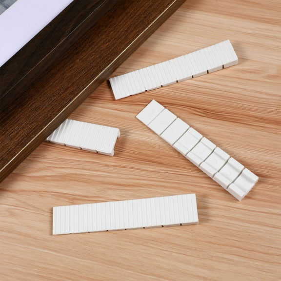 BEADCEST 20Pcs Adjustable White ABS Plastic Shims for Leveling Furniture with Anti Slip Feature