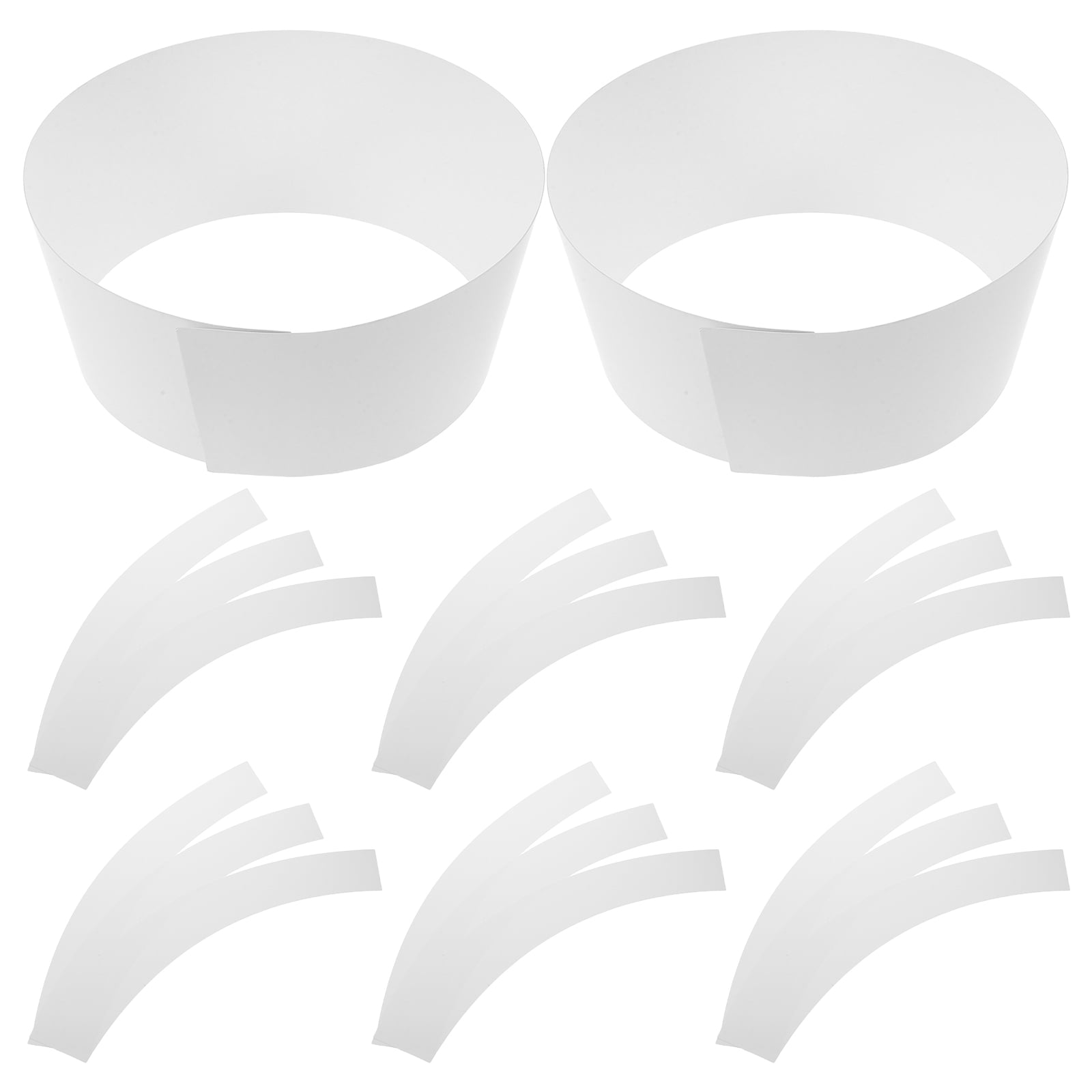 Hat Insert Shape WEUVEB 20Pcs White Hat Form Inserts with Smooth Edges for Round Top and ...