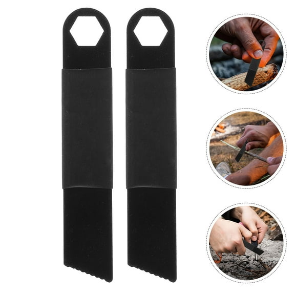 HOMEMAXS 20pcs Outdoor Fire Starting Tools for Survival and Camping Serrated Fire Tool Emergency Fire Starting Rod for Hiking and