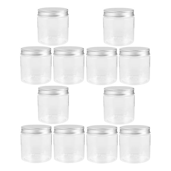 HOMEMAXS 20pcs Plastic Jam Bottles Household Jam Jars Sugar Scrub Jars Aluminum Cap Storage Jar Plastic Bottle Small Honey Storage Jar