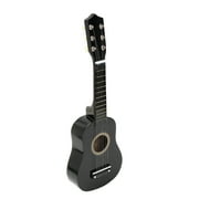 HOMEMAXS 21 Inch Acoustic Guitar Small Size Portable Wooden Guitar for Children Kids (Black)