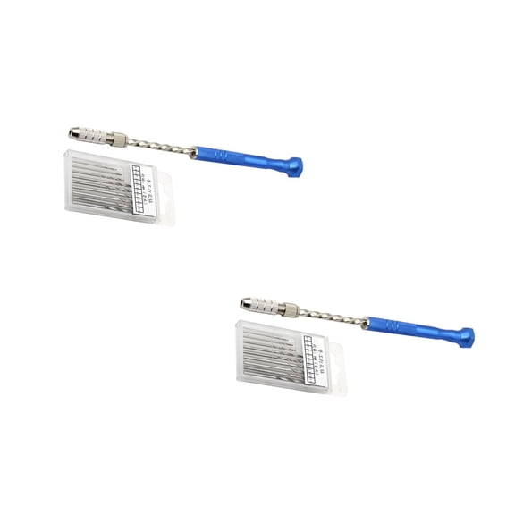 HOMEMAXS 22 pcs Drilling Tool DIY Driller Drill Semi-automatic Drill (Blue, Silver)