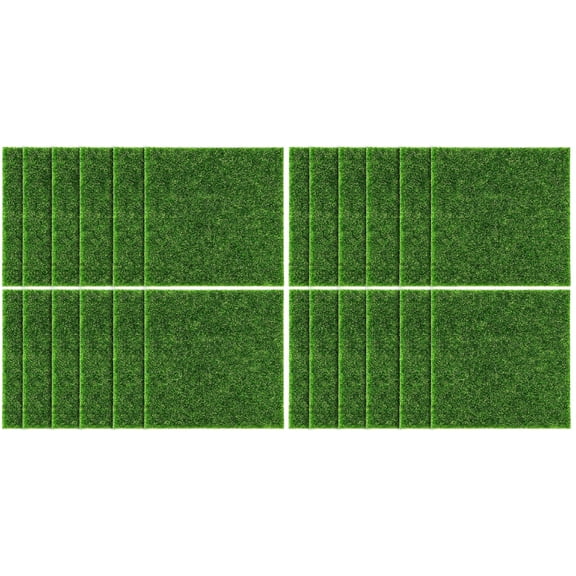 HOMEMAXS 24 Pcs Artificial Moss Simulation Fake Grass for Patio Lawn Micro Landscape Decoration