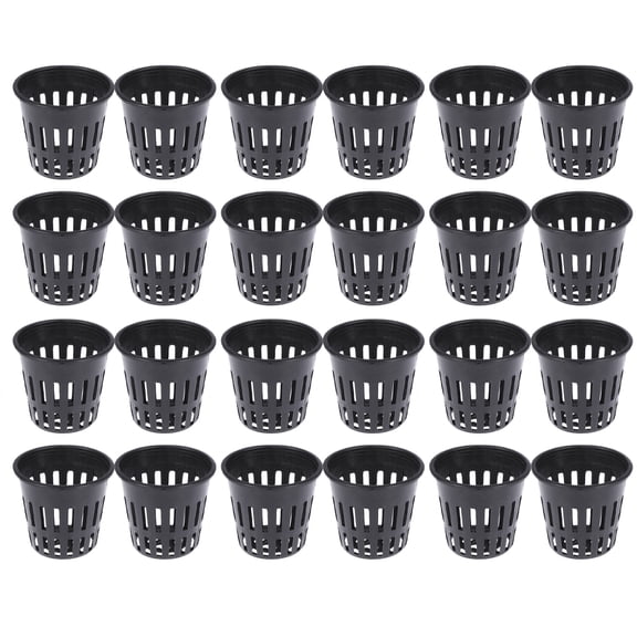 BEADCEST Clear Plants Pots Water Planting Bucket Plastic 24Pcs