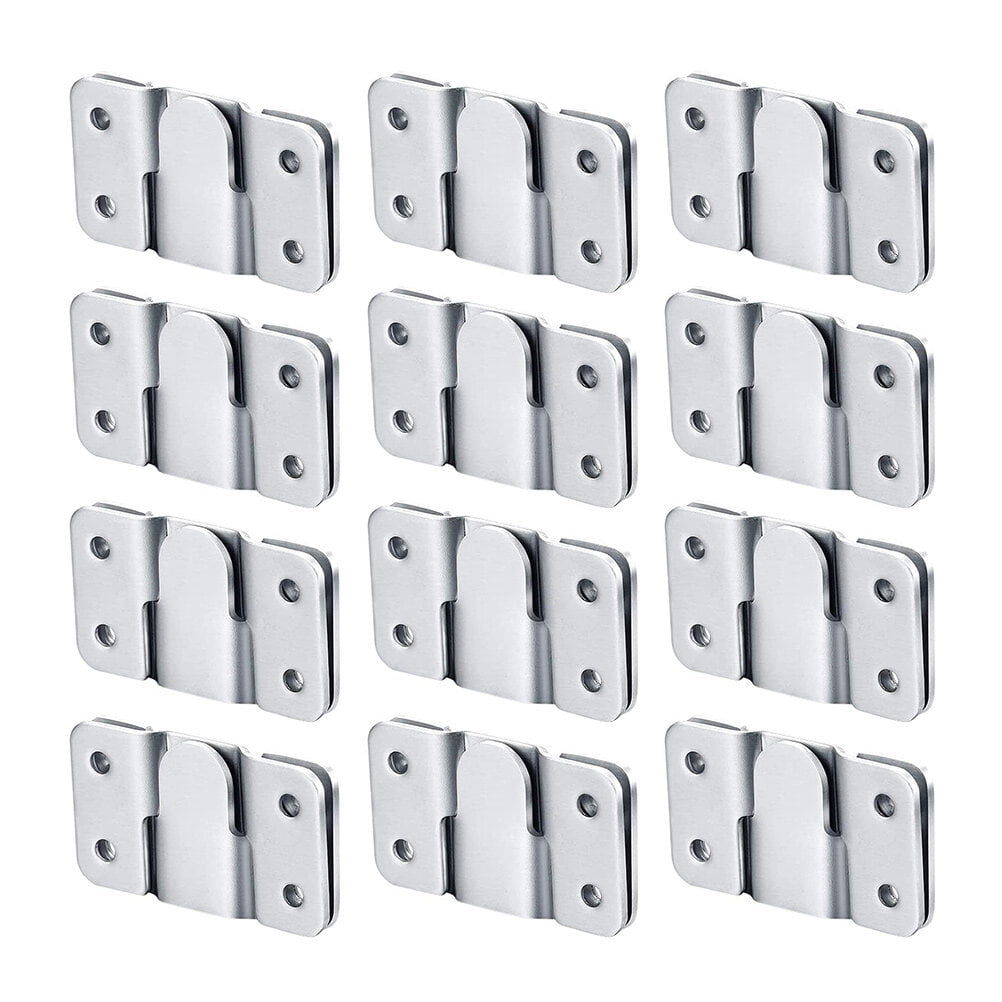 HOMEMAXS 24pcs Interlocking Photo Frame Hook Stainless Steel