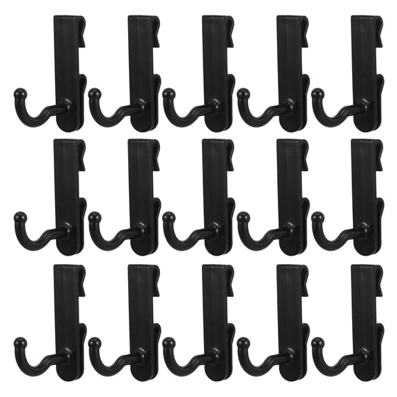 24pcs Heavy Duty Black Plastic Pegboard Hooks for Hanging Tools Garage Kitchen Storage Accessories