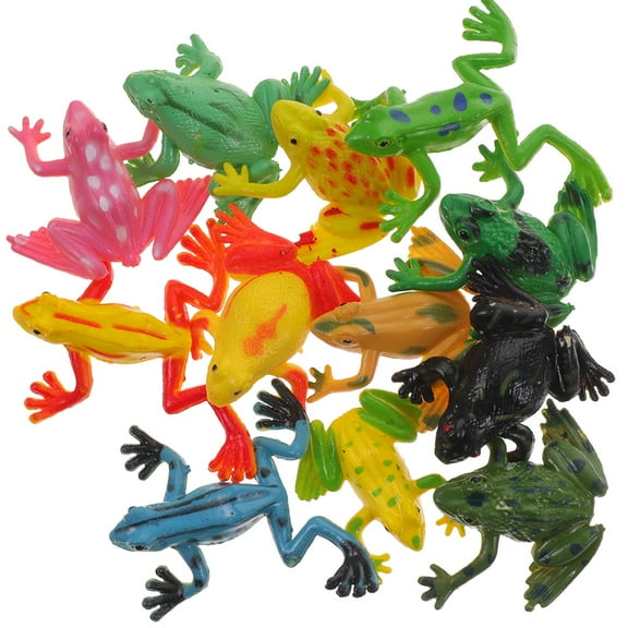 HOMEMAXS 24pcs Simulated Frogs Ornaments Small Frogs Modeling Statues Frog Figurines