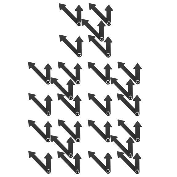 HOMEMAXS 25 Pcs DIY Classroom Teaching Clocks Hand Props Plastic Clock Pointer Set for Teaching DIY Time Telling Clock Accessories for Kids