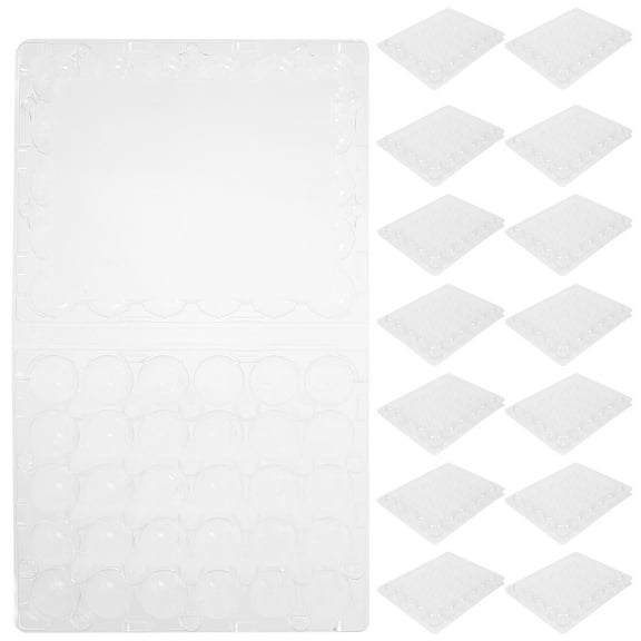 HOMEMAXS  25 Pcs Holder for Boiled Eggs Meal Prep Container Quail Tray