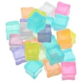 thumbnail image 1 of HOMEMAXS  25 Pcs Luminous Ice Cubes Shape Reusable Small Illuminated Blocks, 1 of 8