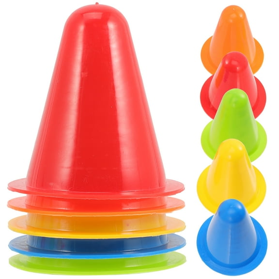 25 Pcs Roller Skating Obstacles Traffic Cone Rolling Cones Football Fitness Child