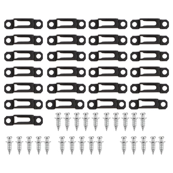 TEHAUX 25Sets Metal Sliding Fastener Furniture Connecter Assorted Color Corrosion Resistant Durable