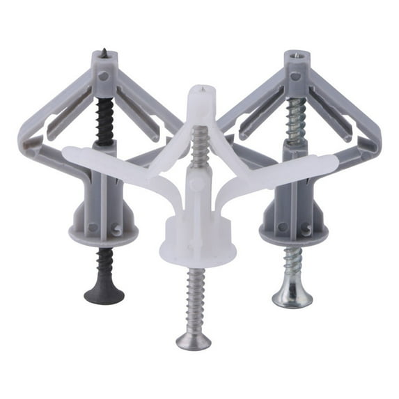 250PCS Gypsum Board Aircraft Type Expansion Tube Hollow Bulge Plug (White M8X38)