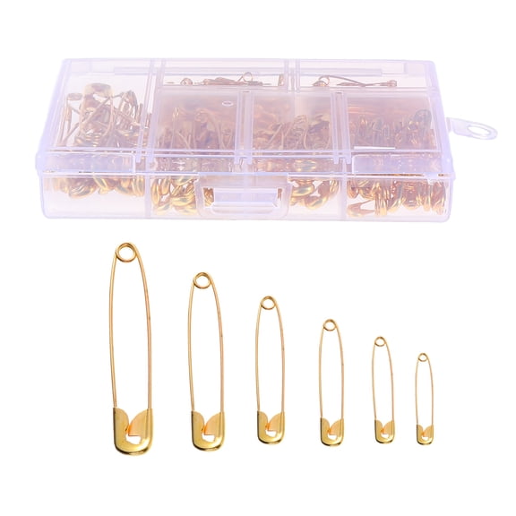MOKKHNB Safety Pin Buckle Steel Wire Diy Sewing Accessories 250Pcs Golden