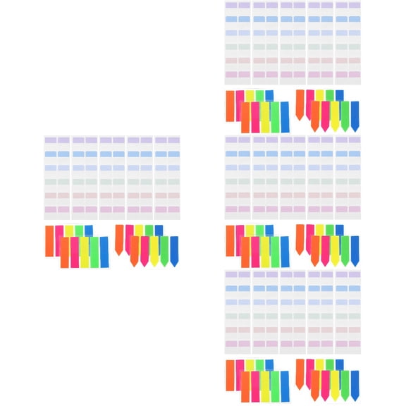2560 pcs Sticky Tabs Reading Book Tabs Self Adhesive Reading Markers Page Markers
