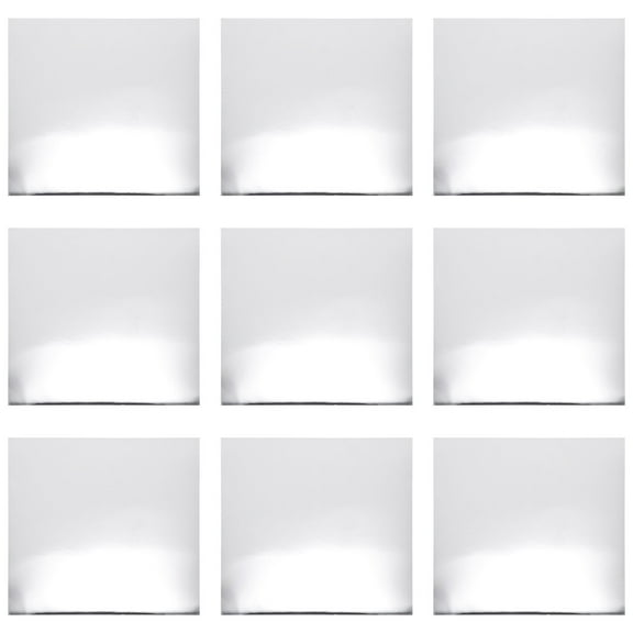 25Pcs Square Mirror Tiles Self Adhesive for Bathroom Wall Decoration