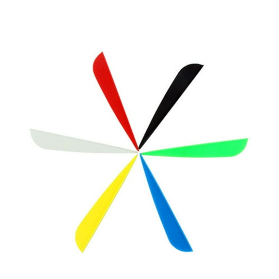 27 Pcs Arrow Fletching Wing Archery Vane Vanes Drop Shape Turkey