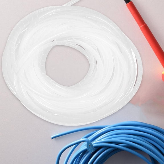 2PCS Cable Organizer Sleeve Spiral Wire wraps for Office Home Insulated Cord Protector Cable Management Tube Flexible Wire Protection for Charging Cables