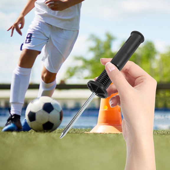 HOMEMAXS 2PCS Flagpole Spike Stake for Football Flag Base Soccer Pole Mount with Spring Loaded Fixing