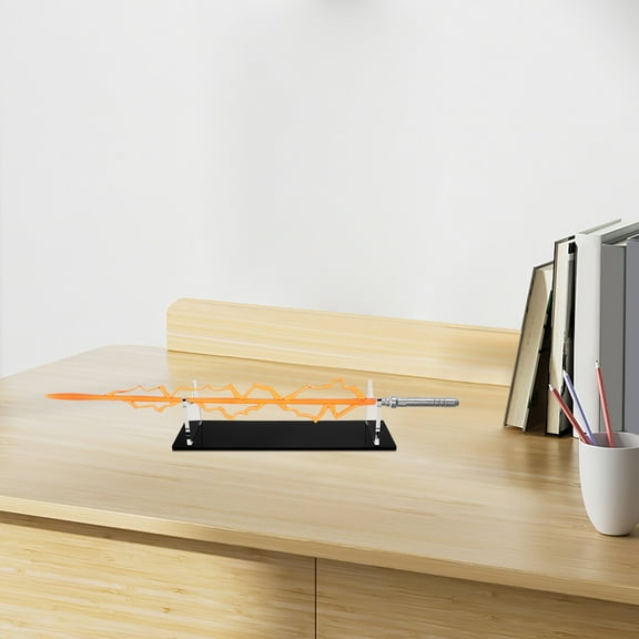 2PCS Lightsaber Stand Acrylic Desktop Lightsaber Display Stands Sword Stand Holder Decorative Sword Display for Display