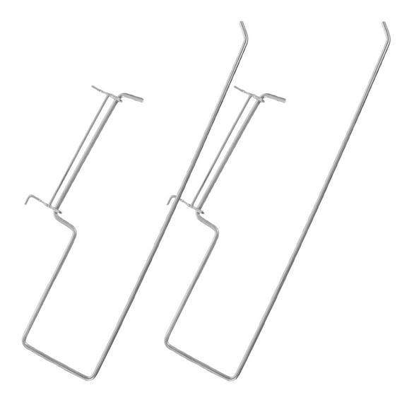 HOMEMAXS 2PCS Pegboard Paper Towel Holder Metal Pegboard Hooks Workshops Pegboard Utility Hooks Pegboard Tool Holder for Organizing Paper Towels Tools