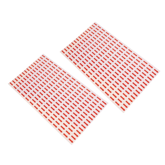 2PCS Small Red Arrow Stickers Self Adhesive Labels Marking Adhesive Labels Marking Arrow Shaped Decals for Direction Indicators