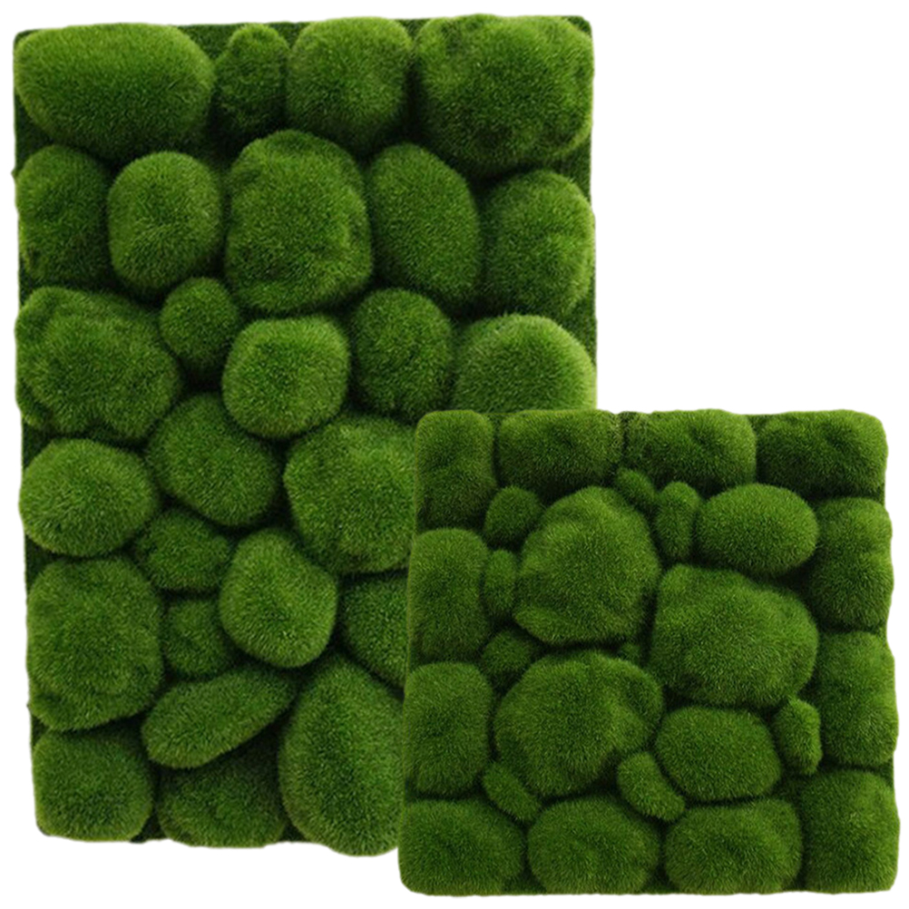 HOMEMAXS 2Pcs Artificial Moss Board Fake Moss Mat Artificial Turf Micro