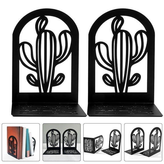 HOMEMAXS 2Pcs Decorative Book Holder Cactus Designed Book Organizer Delicate Bookend Book Supply Delicate Book End Multi-function Bookend