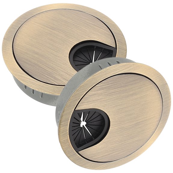 HOMEMAXS 2Pcs Desktop Wire Hole Cover Round Cable Hole Plug Cord Hole Cover for Cable Management