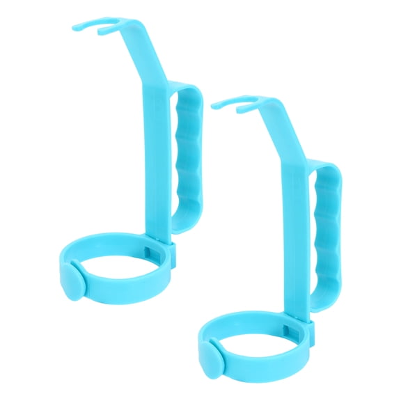 HOMEMAXS 2-Pack Plastic Bottle Grip Handles for Soda and Beverage Bottles, Portable and Easy Carrying Bottle Holder