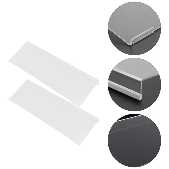 HOMEMAXS Ergonomic Acrylic Keyboard Stand for Desk with Stable Design Transparent Color Smooth Sides 2 Pcs