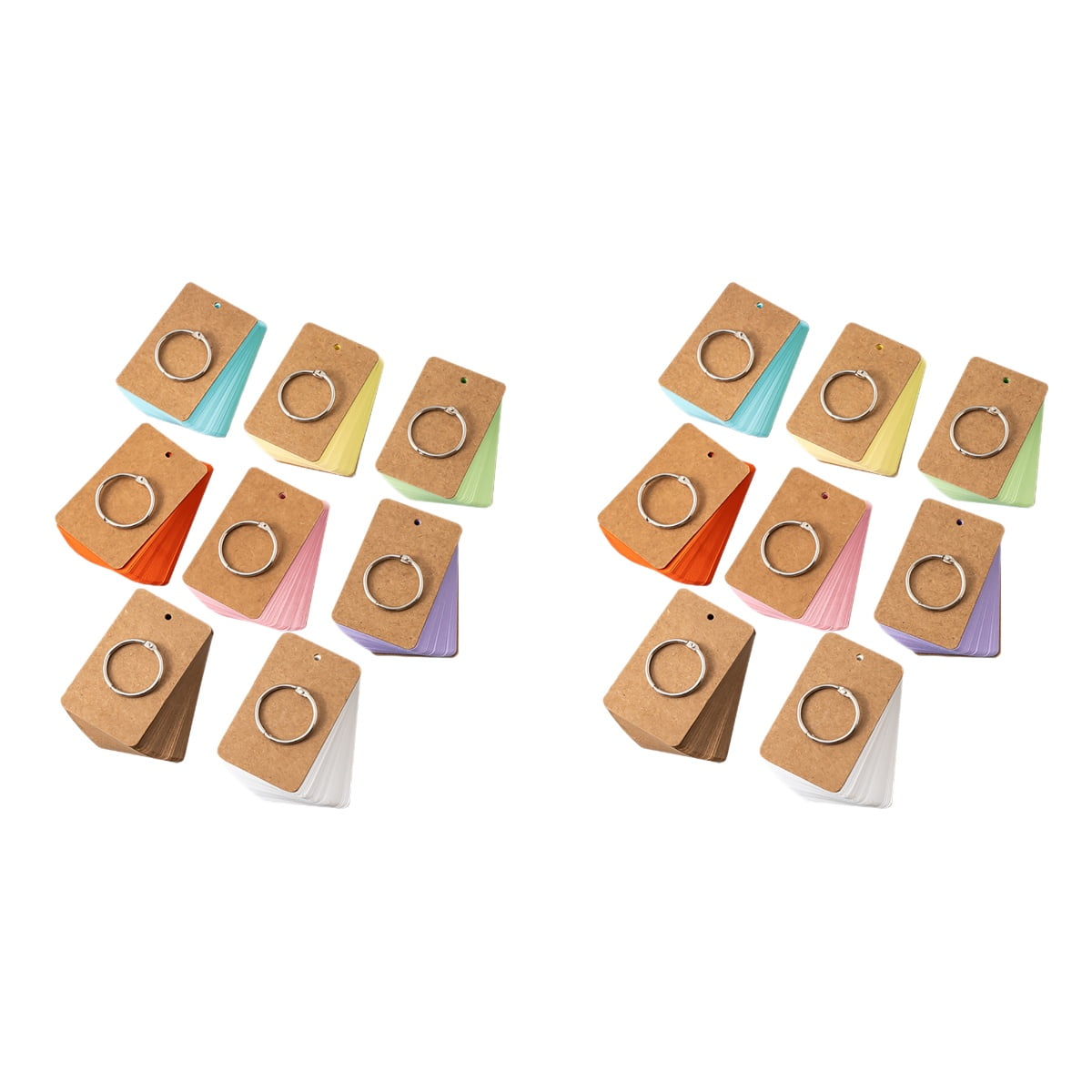 HOMEMAXS 2pcs 8 Books Office Notepads Memo Pads Lined Flash Cards Index Cards Pads for Study Learning