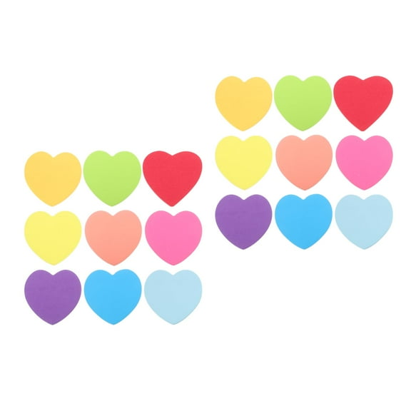 2pcs 9 Books Note Memo Pad Self-adhesive Memo Pad Heart Shaped Notepad Colorful Memo Pads Student Memo Pad Heart Message Notepads Adhesive Notepads Note Taking Notepads