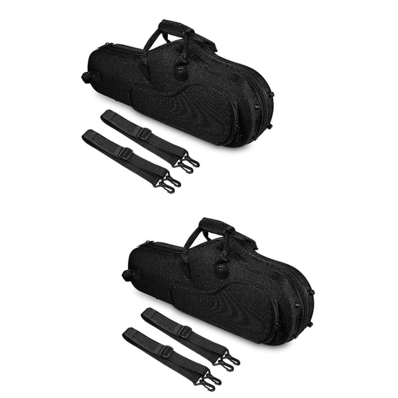 HOMEMAXS 2pcs Alto Voice Saxophone Case Lightweight Portable Alto Voice Saxophone Bag Backpack With Removable Straps