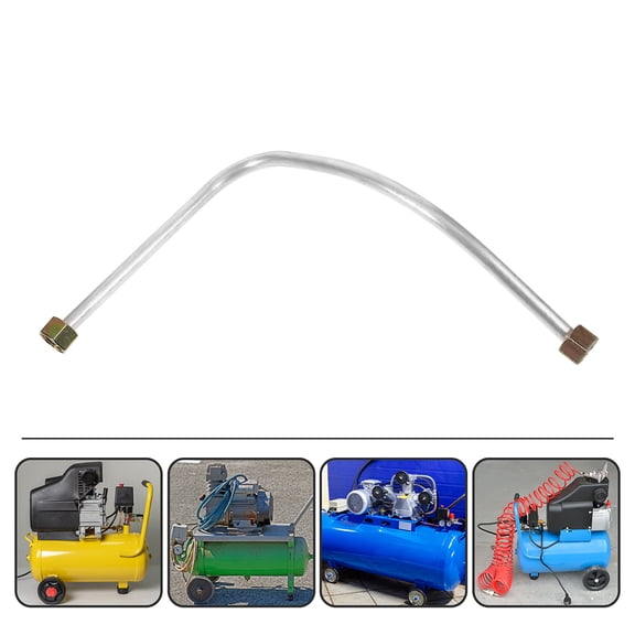 HOMEMAXS 2pcs Aluminum Versatile Air Compressor Exhaust Pipe Replacement Air Compressor Gas Pipe Compressor Parts Compressor Air Piping Air Hose Quick Connect